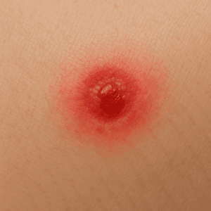 Sand Flea Bite on Human Sand Flea Bite on Human