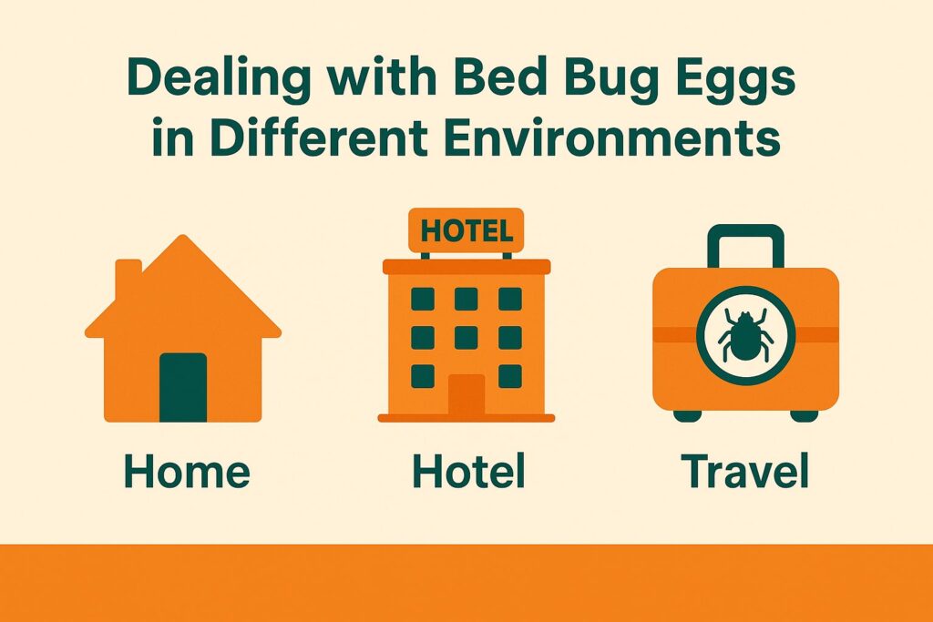 Dealing with Bed Bug Eggs in Different Environments