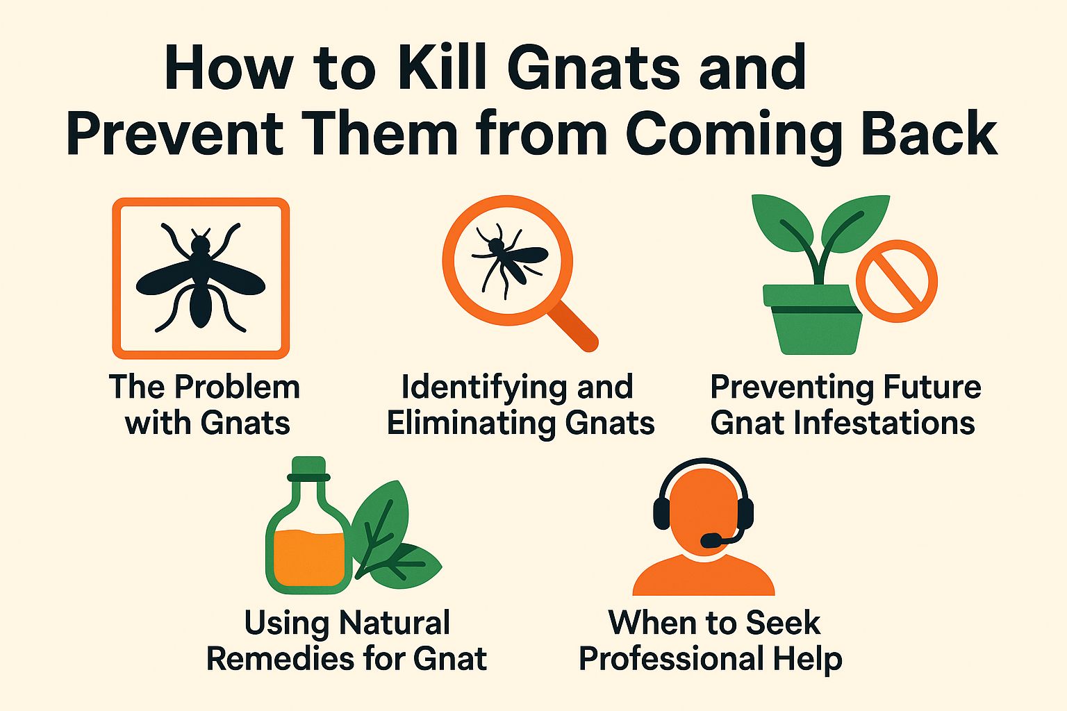 How to Kill Gnats and Prevent Them from Coming Back