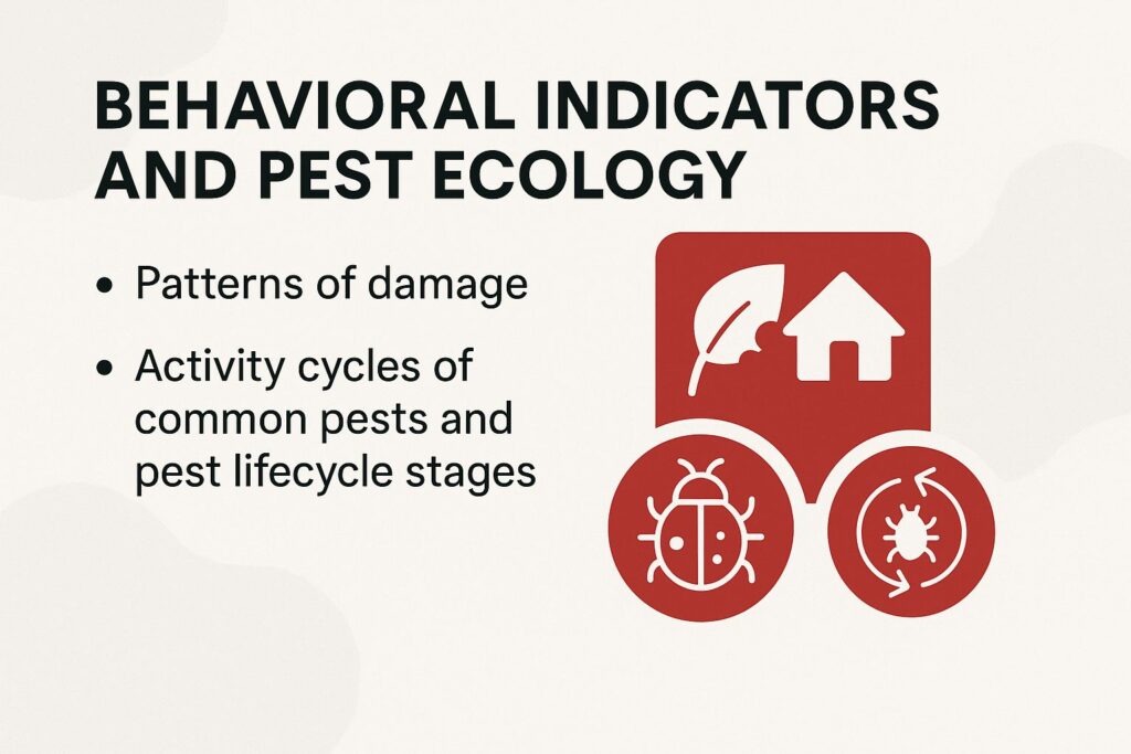 Behavioral Indicators and Pest Ecology